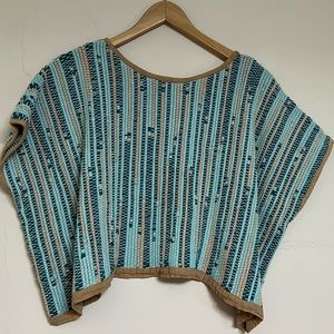 Tonle handwoven in Cambodia top S/M